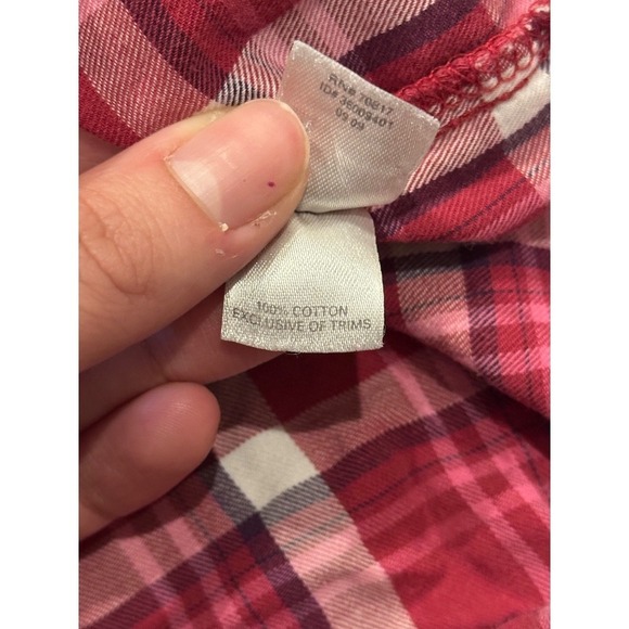 Victoria's Secret Plaid Button Up Pajama  Long Sleeve Top‎ Size XS - Picture 6 of 8